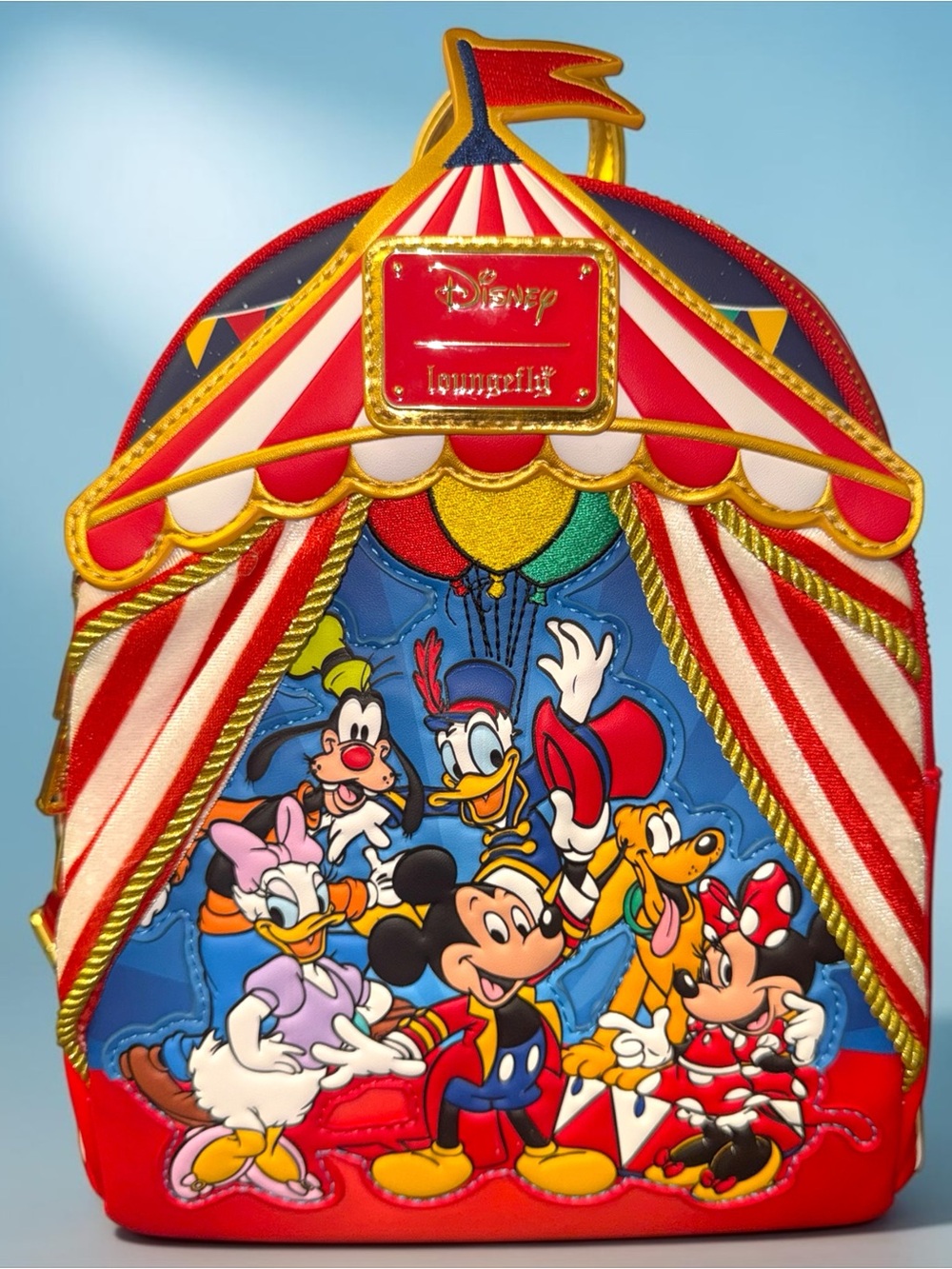 Loungefly Mickey and Friends Circus Characters Mini Backpack - NWT